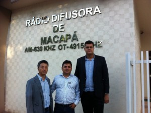 Icomi_Diretor Dennis Chung, advogado Rosiclei Ferreira e diretor Vladimir Fernandes